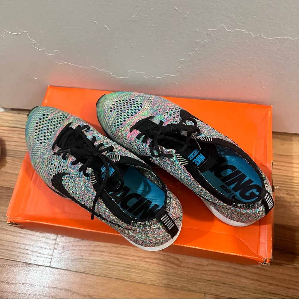 Nike Multi-Color Flyknit Running Shoes